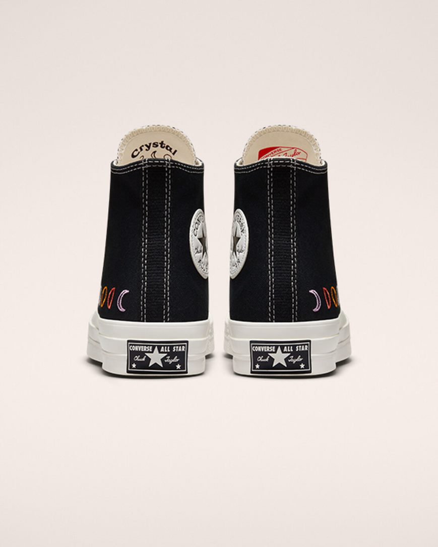 Dámské Boty Vysoké Converse Chuck 70 Mystic Symbols Černé Bílé | CZ XRDO71